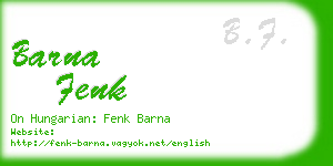 barna fenk business card